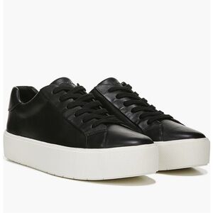 Vince Benfield Leather Platform Sneaker - Women's Black Sz 6